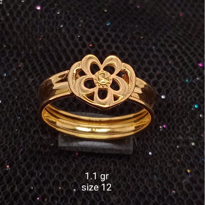 Cincin Emas 17 K - 1.1 gr Kadar 750 - 2488