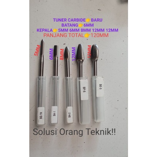 Jual Mata Tuner Mata Cuner Mata Porting Mata Bor Carbide Tuner Satu