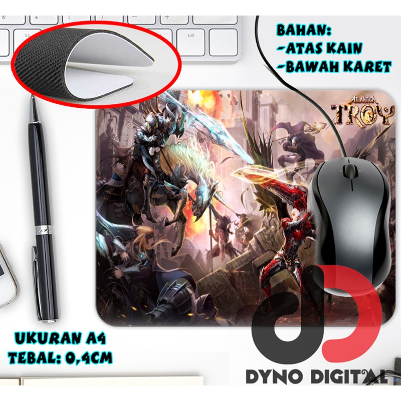 Mouse pad Atlantica Online Game Online MousePad Tatakan Mouse Custom