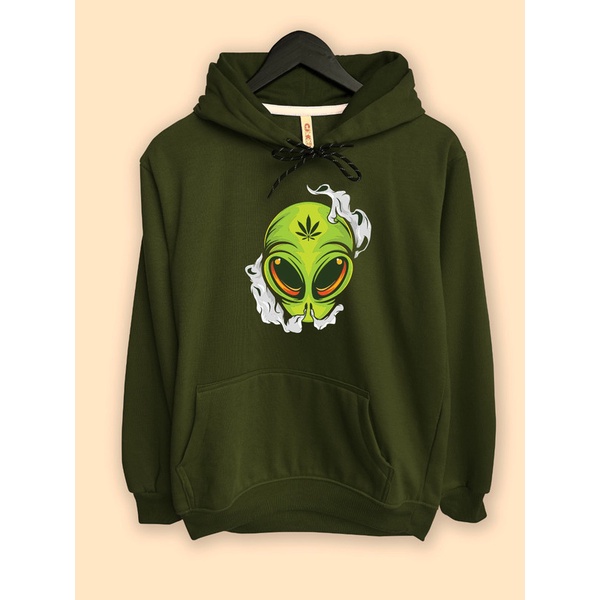 Jaket Hoodie Pullover Premium CAMOE High Alien