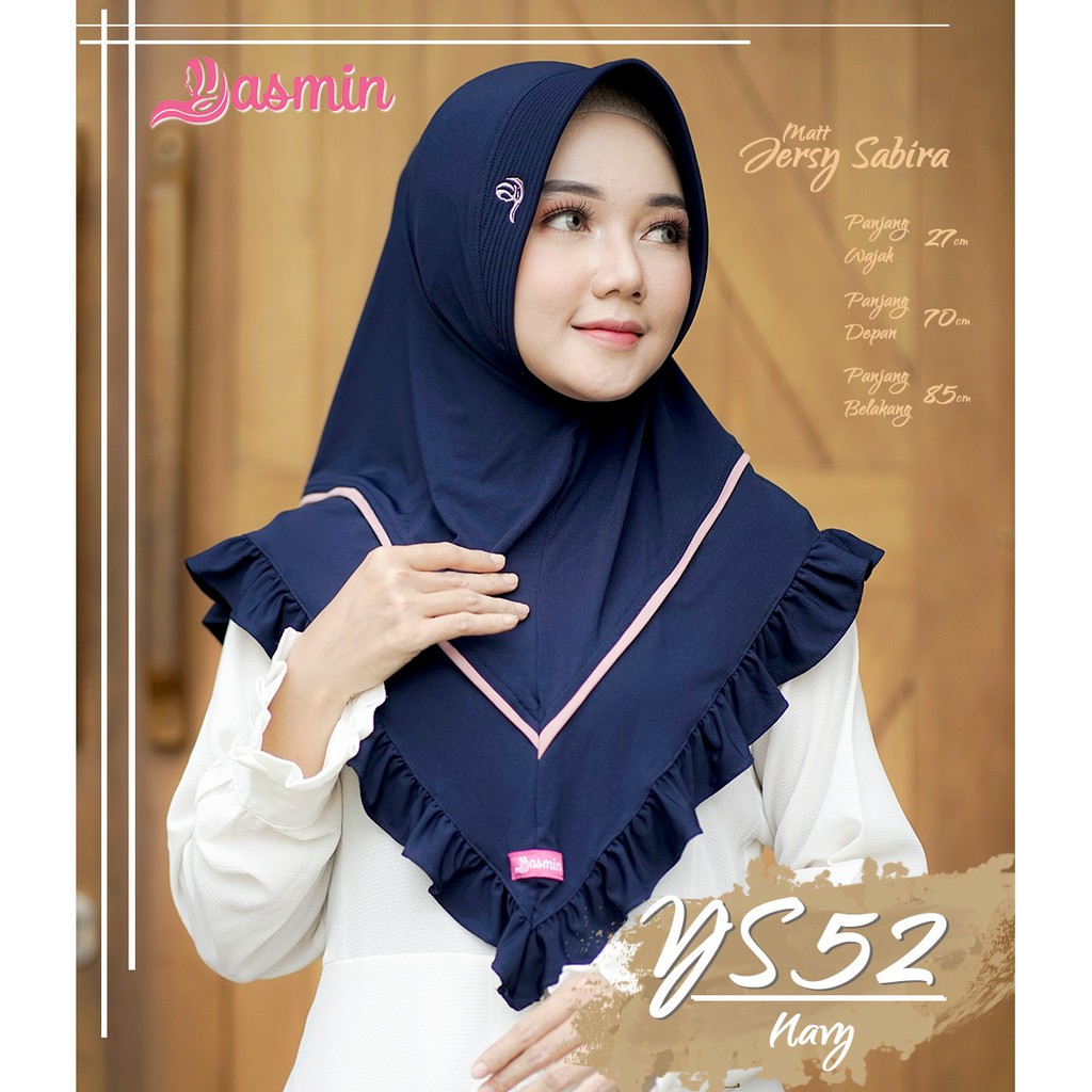 Yasmin Hijab - Ys 52 //Jilbab Instan Jersey Humaira matt jersey premium/ jilbab rempel