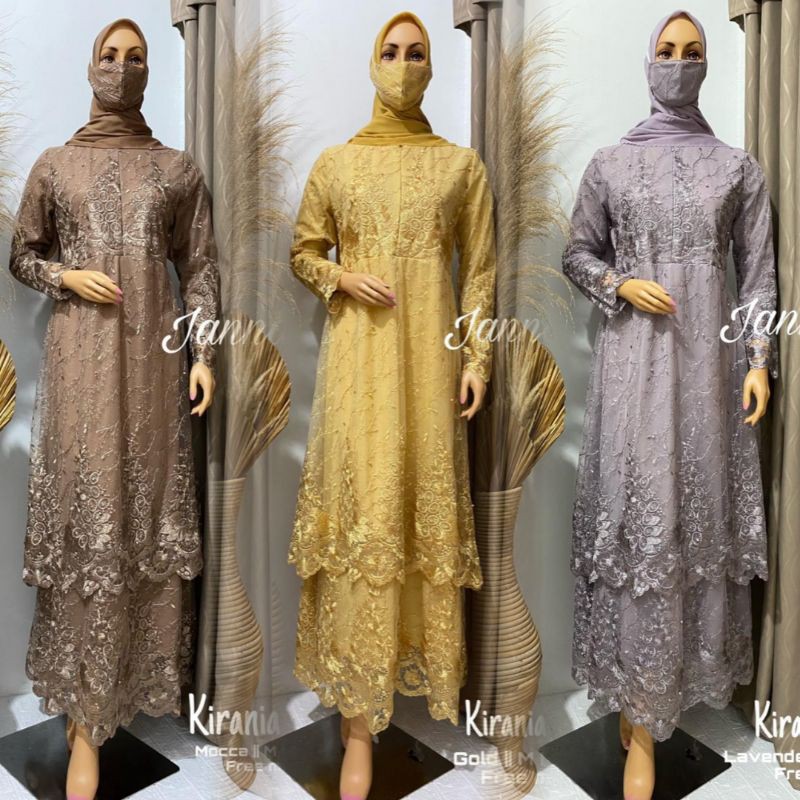 TERBARU DRESS KIRANIA BUSUI TULLE KEBAYA MODERN OUTFIT PESTA