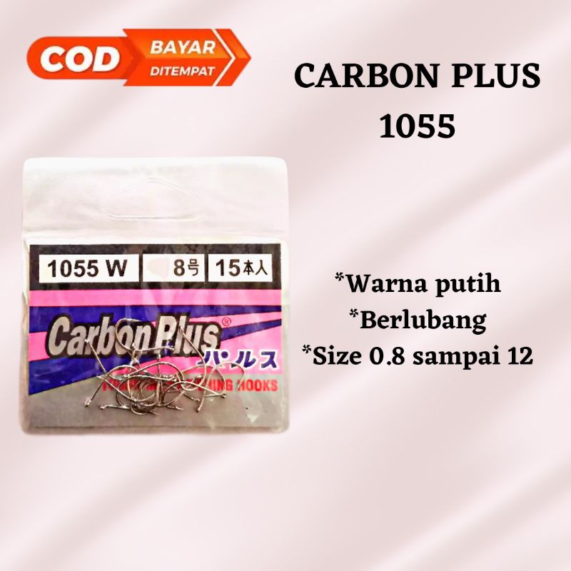 KAIL PANCING CARBON PLUS 1055 PUTIH LUBANG