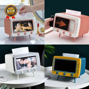 TEMPAT TISSUE TV BOX JY105 / KOTAK TISU TV DESKTOP HOLDER HP PORTABLE