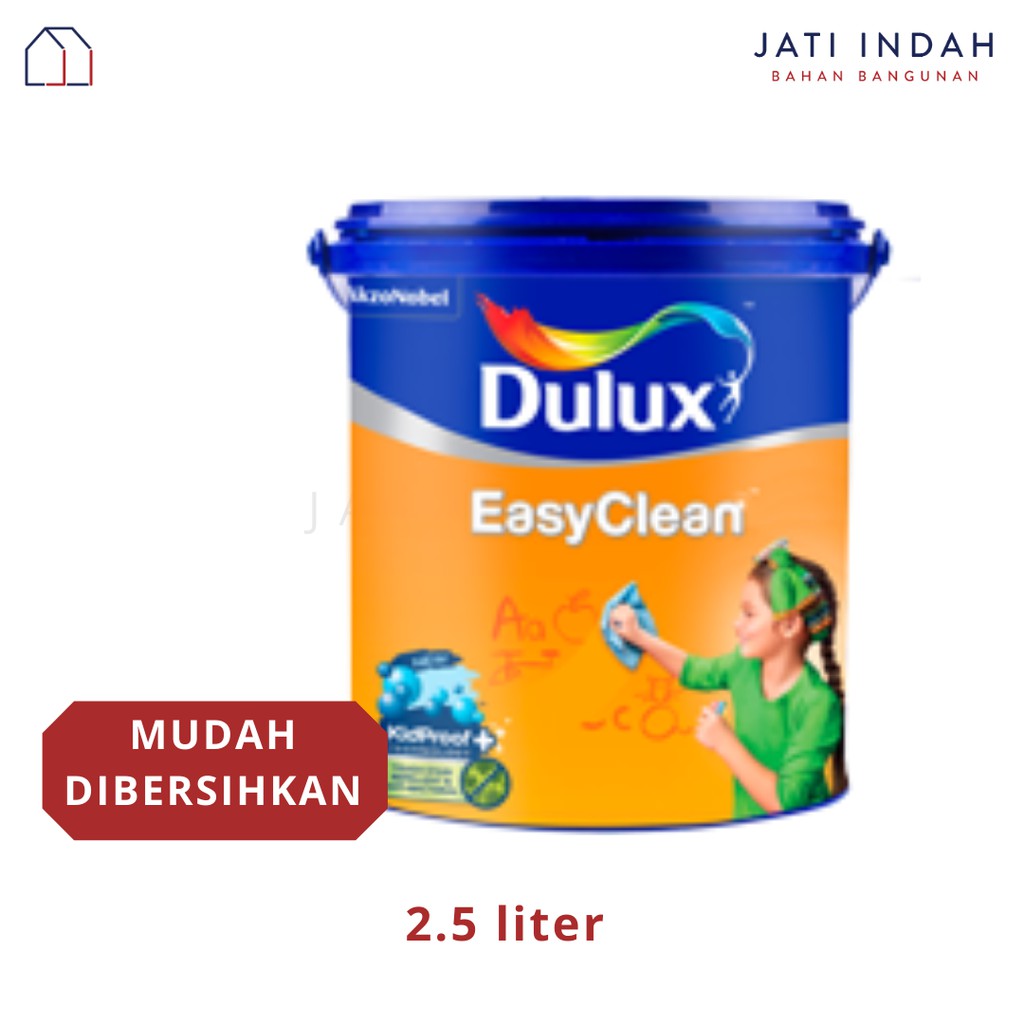  Dulux  Easy Clean Cat  Tembok  2 5 Liter Putih White Anti  