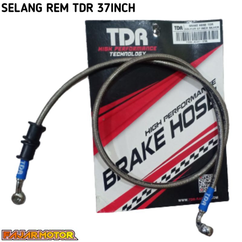 SELANG REM TDR 37 INCHI SILVER 94 cm PNP REM DEPAN NMAX AEROX PCX NON ABS