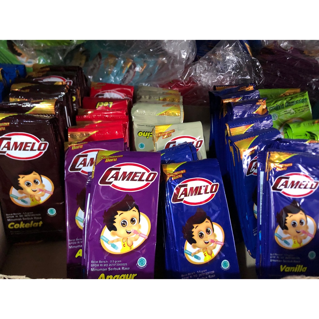Bubuk Es Camelo | Bahan Es Suntik | Harga Per Renteng