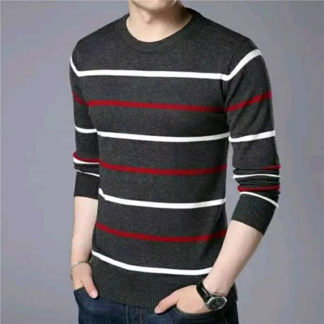 Sweater pria sweater rajut drony