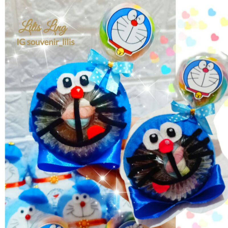 

doraemon candy desserttable