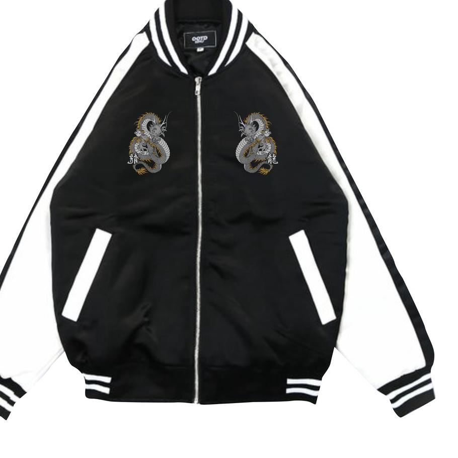 TERBARU  JAKET SUKAJAN JAPAN BOMBER DRAGON RYUJIN NAGA DISTRO KREATOR APPAREL ??