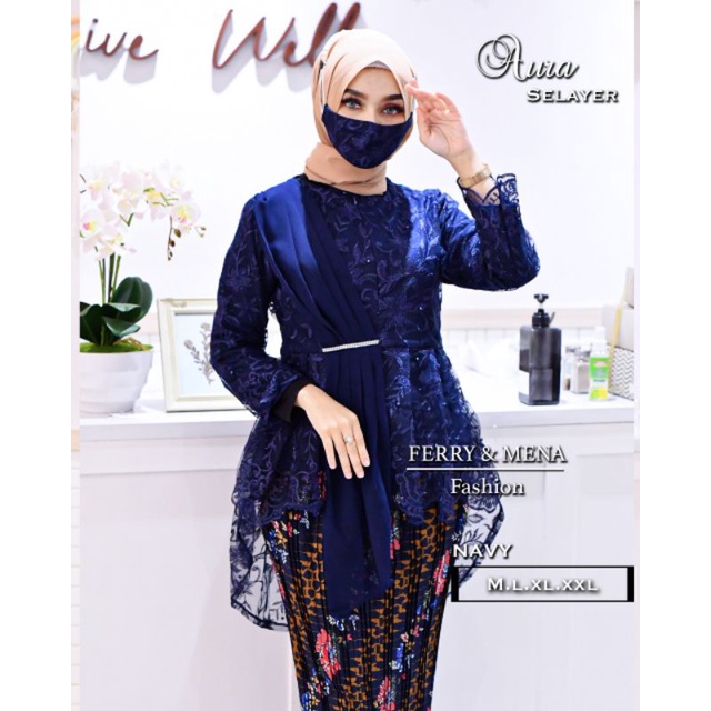 ATASAN KEBAYA AURORA SELENDANG / KEBAYA SELENDANG / KEBAYA PESTA / KEBAYA TUNANGAN / AURA SELAYER