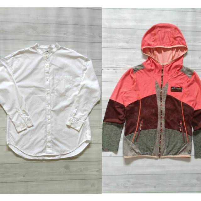 Kemeja uniqlo & Jaket Black Yak