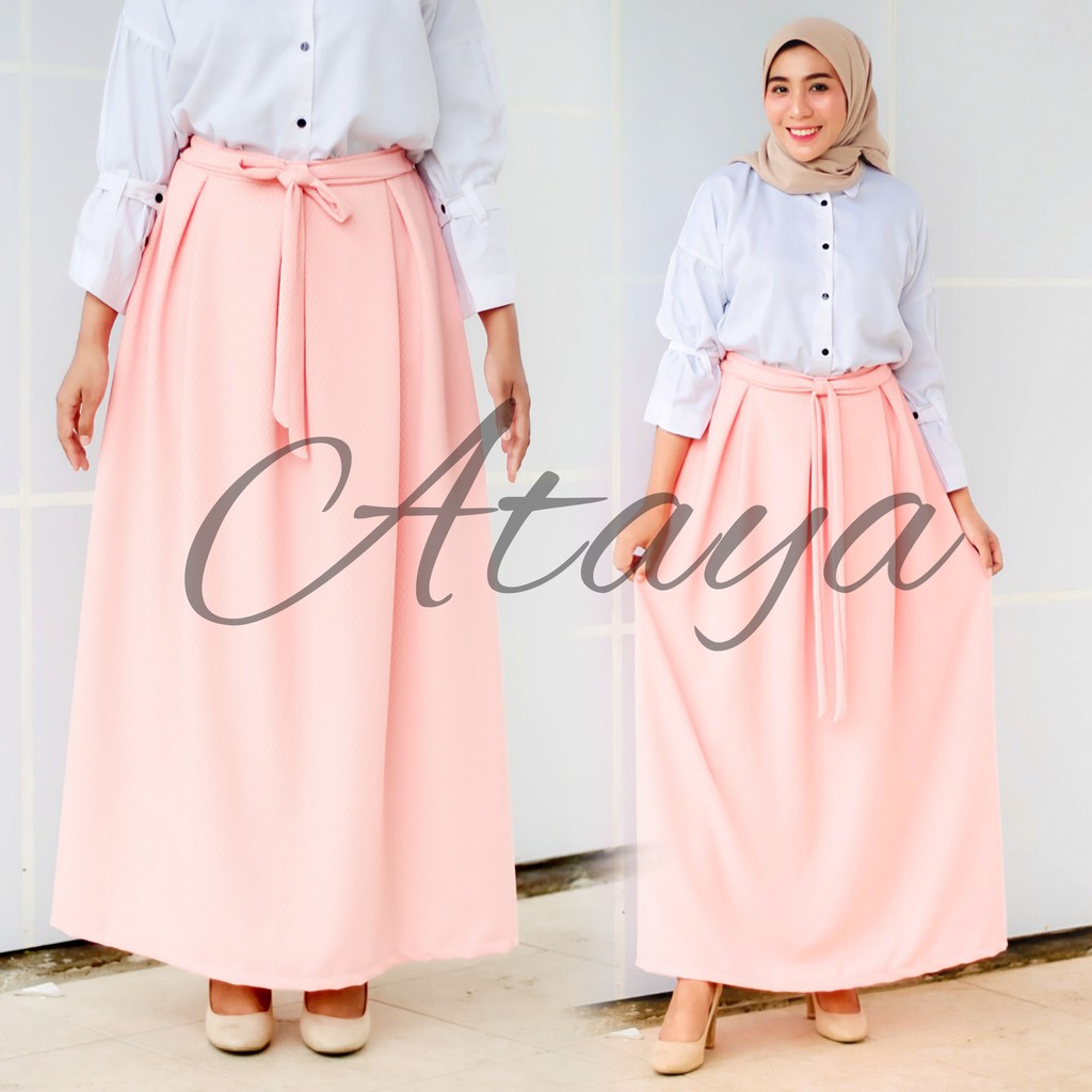 MURAHHH ROK PANJANG X Bawahan Simpel Modis Sekolah Kerja Santai Nyaman All Size