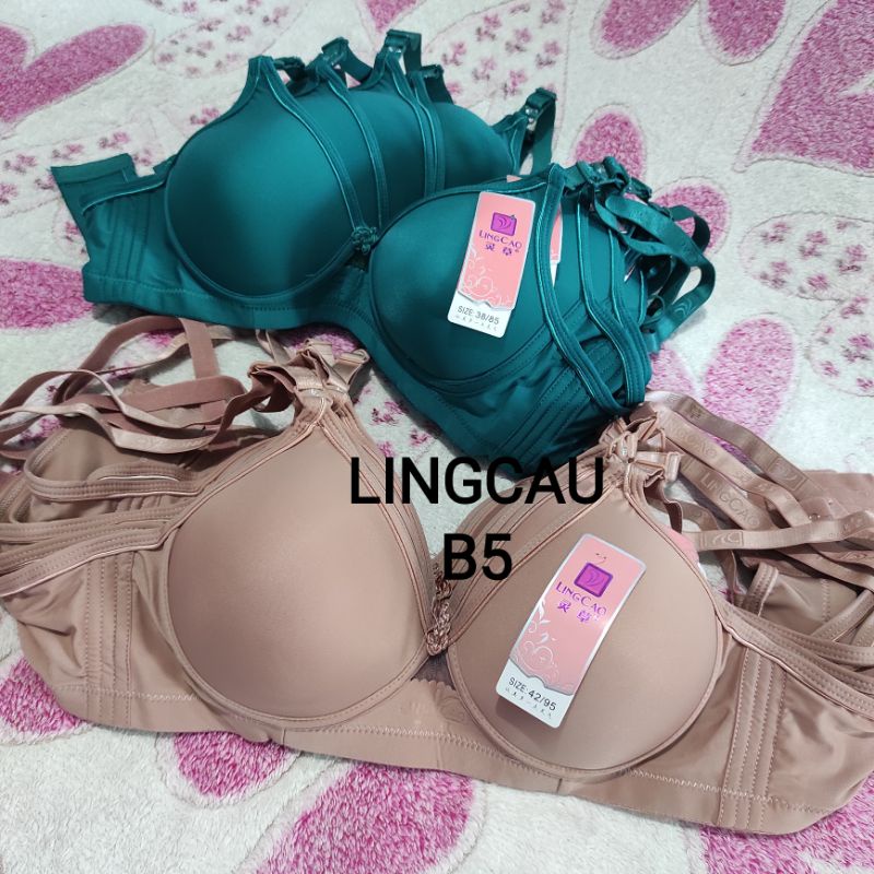 BRA LINGCAO A5 | B5 Asli / BH Push Up Tanpa Kawat Lingcao A5 | B5-6