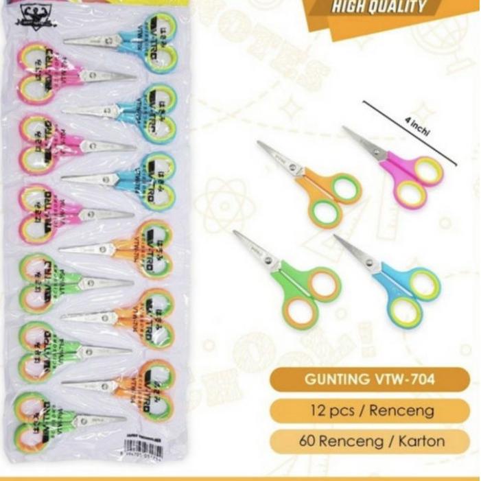 

✅【Harga Hemat】❤ Harga untuk 1 renteng=12 pcs Gunting Kecil Warna/pemotong/ scissors harga bersaing