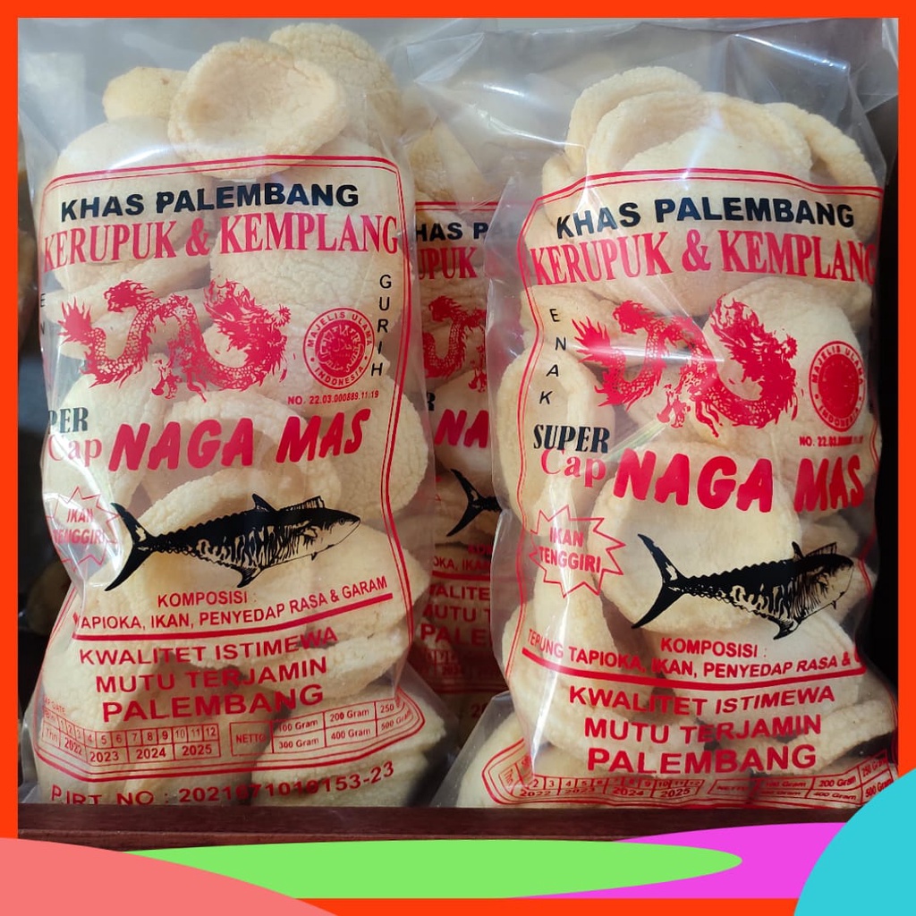 

KEMPLANG MANGKOK NAGA MAS KHAS PALEMBANG 250 GRAM KERUPUK RETAK SERIBU IKAN TENGGIRI