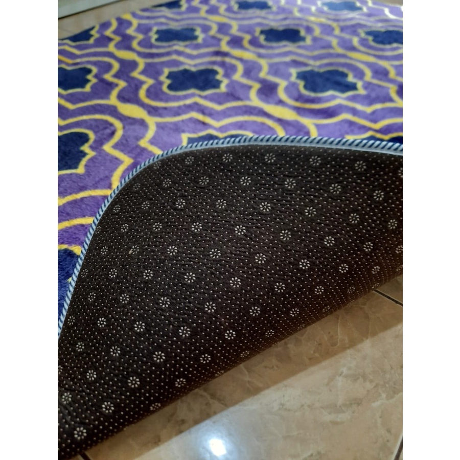 Karpet Busa FONIX Malaysia Bulu Super Lembut Anti Slip 180x220 Minimalis F127, Rasfur Korea-4