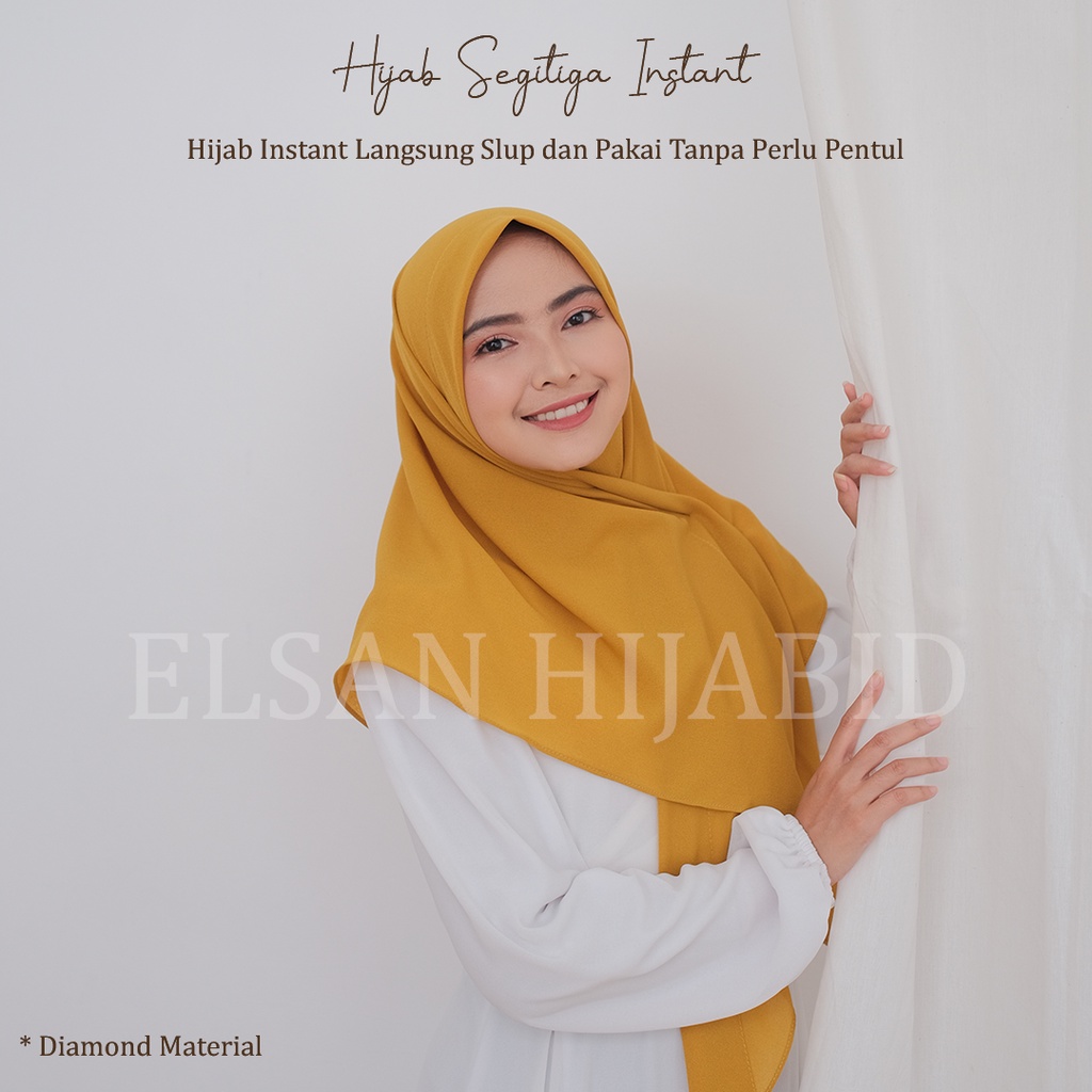 Jilbab Segitiga instan / Real pict sesuai gambar