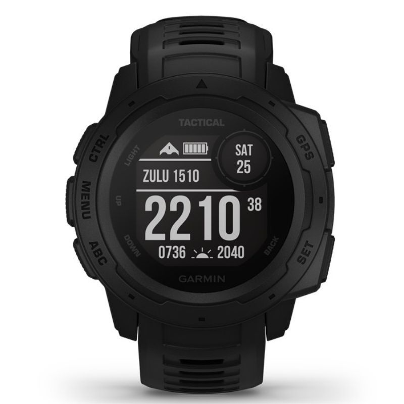 Jam Tangan Garmin Instinct Tactical Black Original GPS Watch