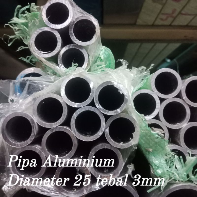 Pipa Aluminium od 25 x id 19 x 500 / pipa alumunium