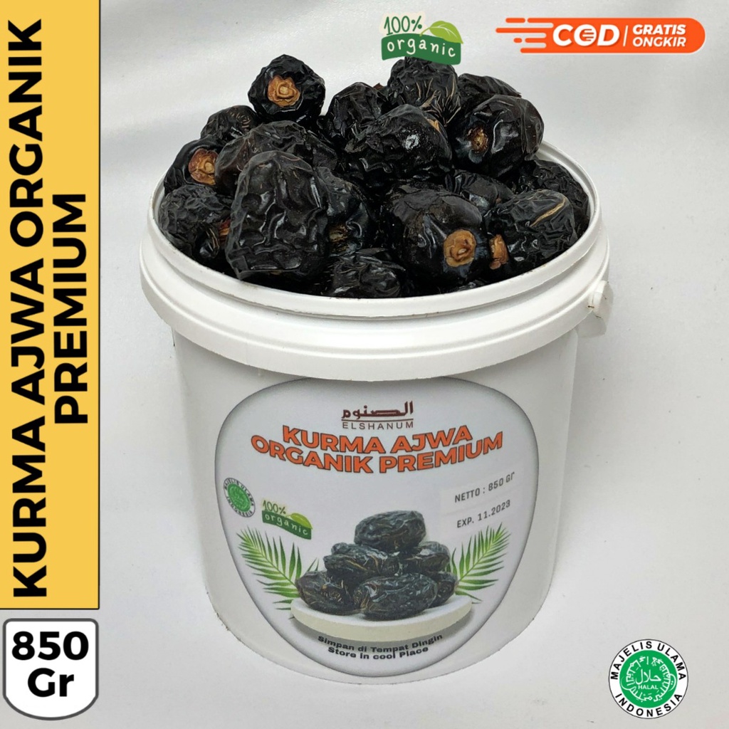 

Kurma Ajwa Ember | Kurma Nabi Ember Asli Madinah Premium 850gr | Kurma Madinah Elshanum