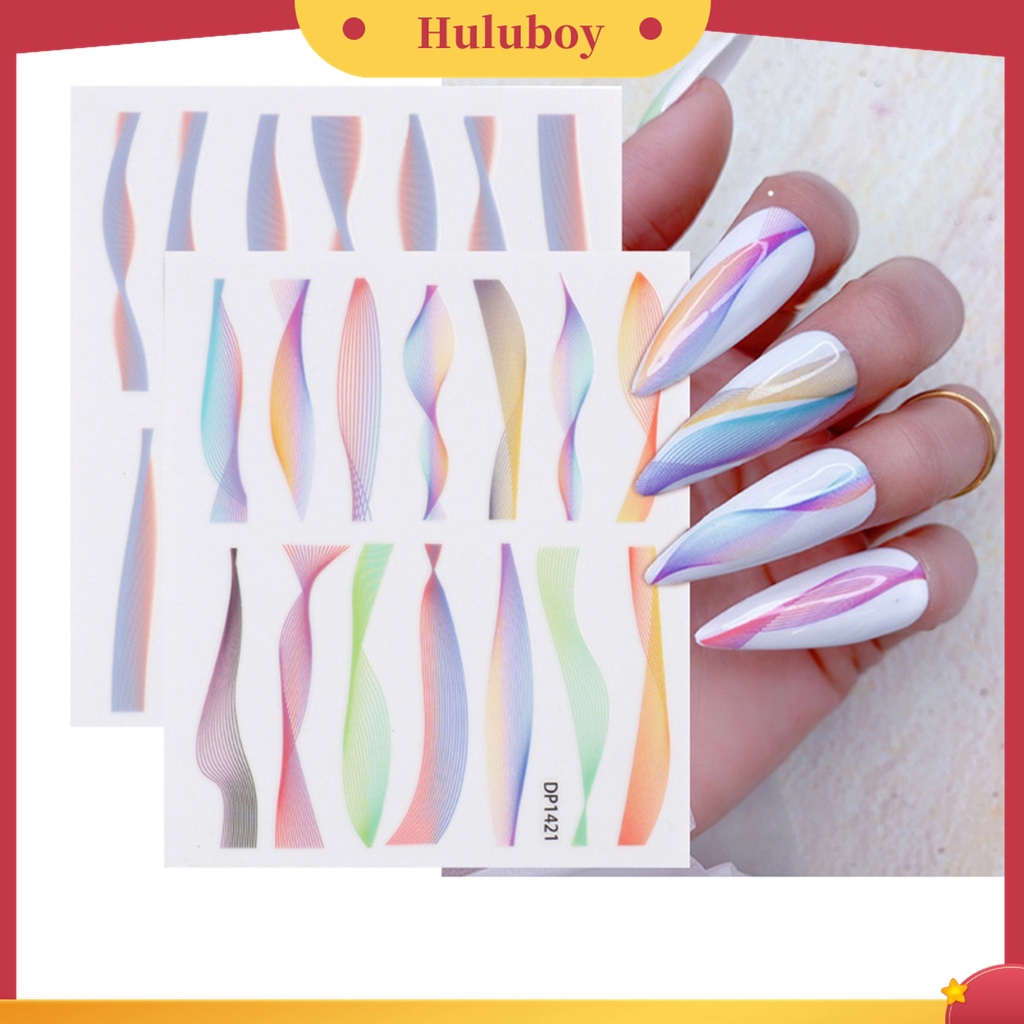 Huluboy Huluboy♡ Stiker Kuku Efek 3D Gaya Jepang Untuk Manicure