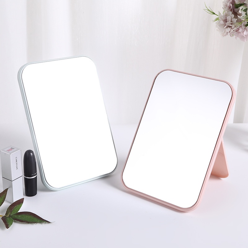 Cermin Meja Cermin Rias Simple Portable Mirror Kaca Meja Make Up Aesthetic Ala Korea Minimalis Desktop Mirror