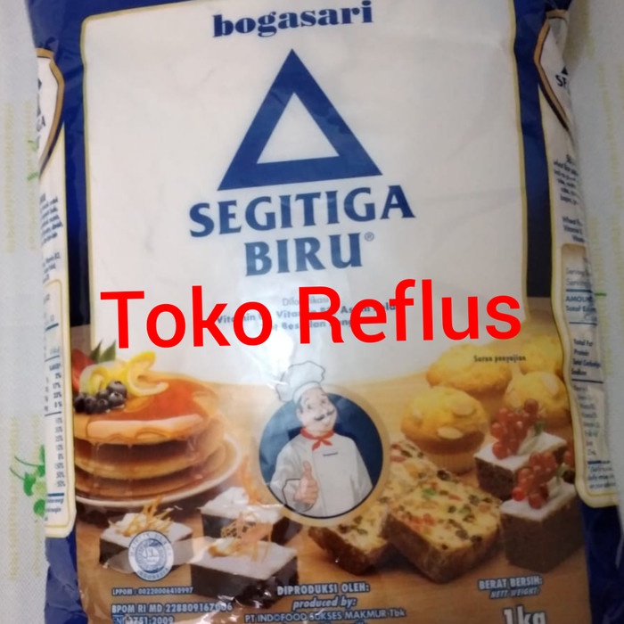 

b011tee Segi Tiga Biru Tepung Terigu 1 Kg Da01D100