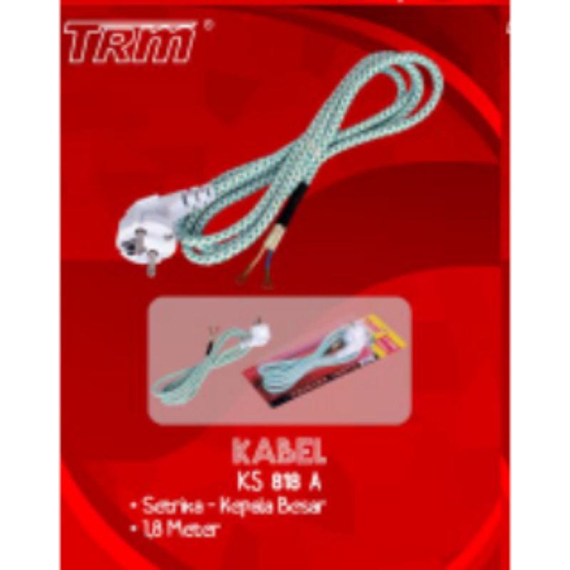 Kabel setrika TRM 1.8 M Kabel gosokan 2 pin