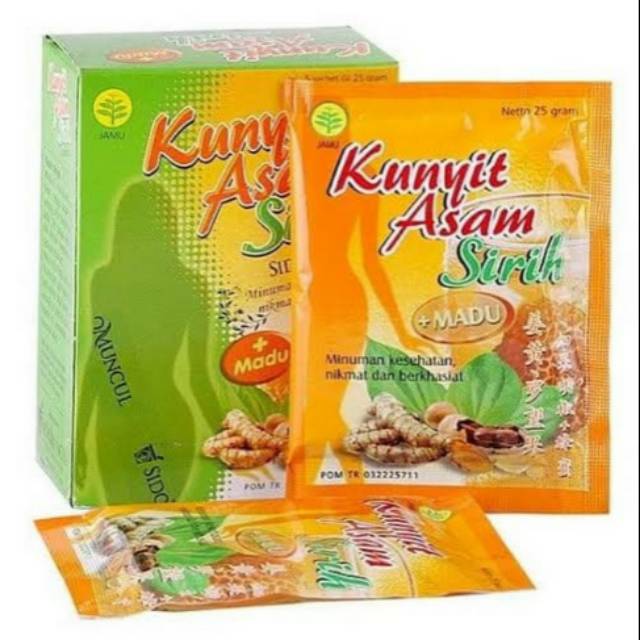 

Kunyit asem sirih dari Sido muncul isi 5 sachet