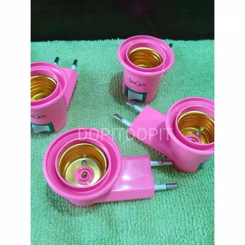 Fitting Colok Lampu Tidur Bohlam / Led Saklar Switch On Off Fitting Model L Dengan Switch On Off