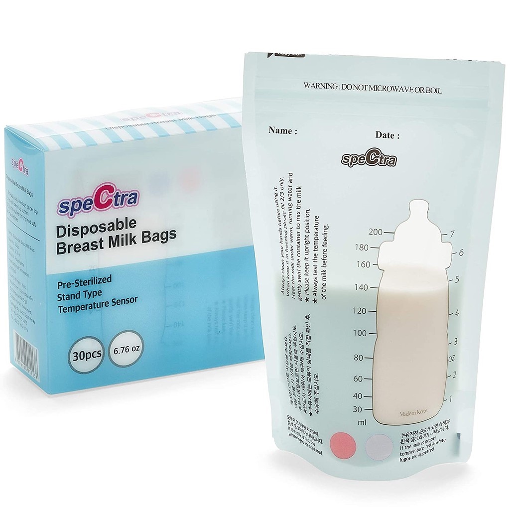 spectra diposible breast milk bags 30pcs 200ml