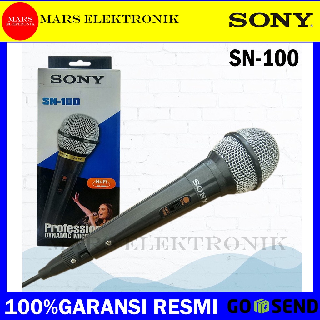 MICROPHONE SONY SN-100 / SN 200 / KARAOKE MIC SONY SN 100 / SN 200 MICROPHONE SONY MURAH