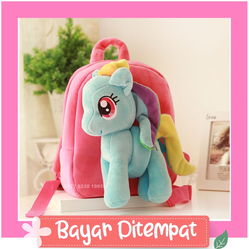 dH3p_ PTC Bag By Petite Cherie Ransel Bahu Wanita Murah Anti Air Tas Anak Dewasa Muda Perempuan Cewek Trendy Keren Ukuran Kecil Asli Bogor Bandung Karakter Unicorn Cocok Pesta Formal Casual Tali Panjang Pendek Enam Warna Cantik Nylon Murmer Laris