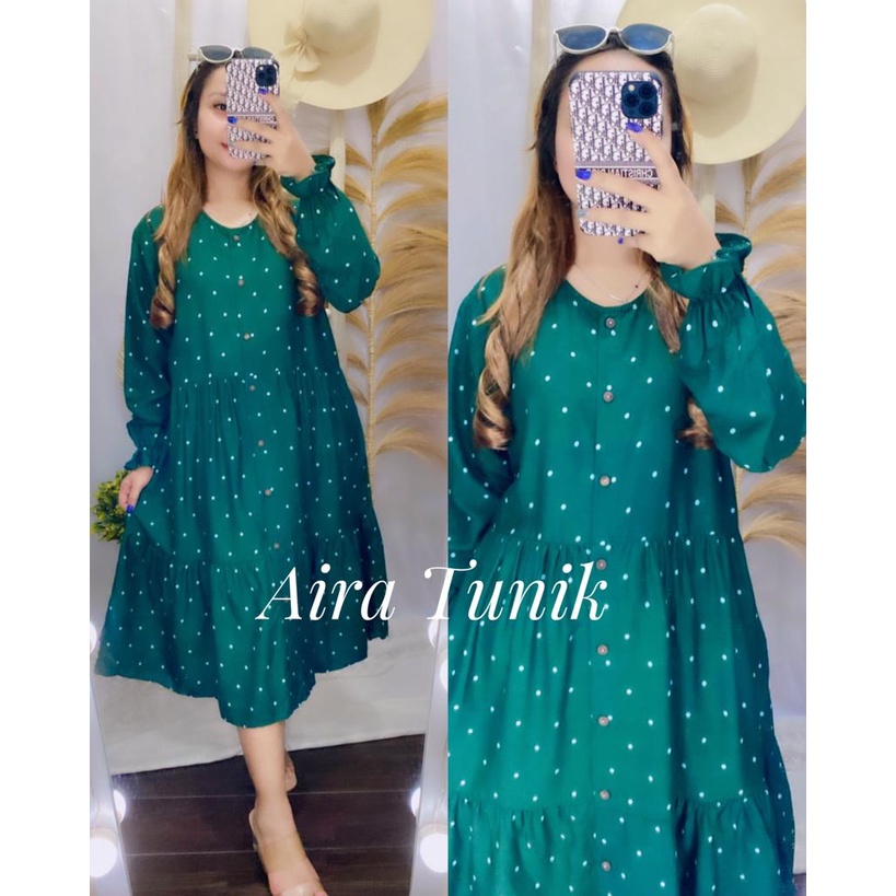 Aira Tunik Wanita Rayon Busui Full Kancing