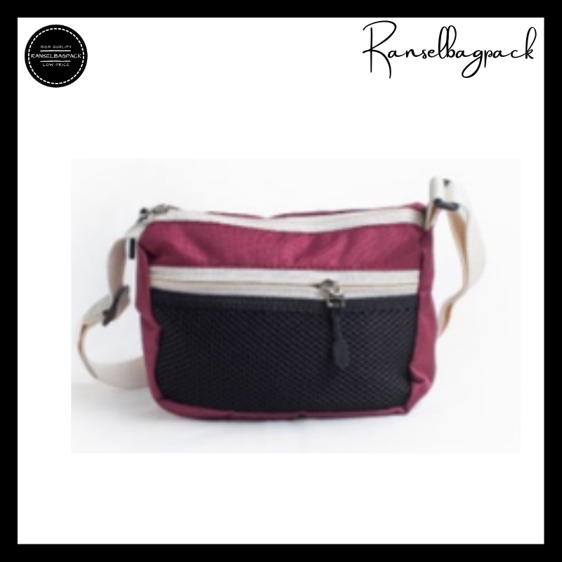 Tas Waistbag - Tas Selempang Travel Remaja Dewasa Pinggang Bahu Dada Model Korea Fashion Terkini Stylish Backpack Terbaru Murah Simple Outift Casual Elegan Premium  Import Lokal Original Unisex Pria Wanita Cewek Cowok