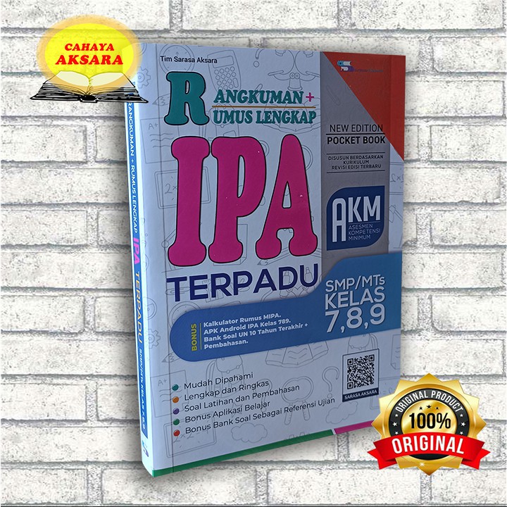 BUKU PELAJARAN SMP RUMUS RANGKUMAN + RUMUS LENGKAP IPA TERPADU SMP/MTS KELAS 7 8 9