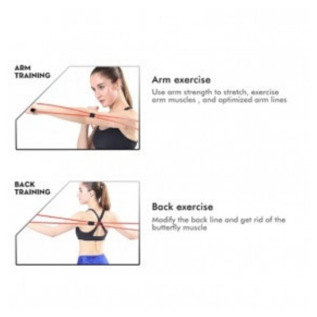 Alat Tarik Tali Stretching Yoga Fitness Power Resistanace 111140