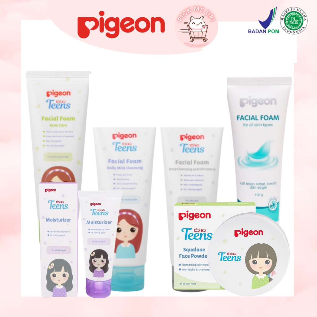 PIGEON TEENS SKINCARE SERIES | TERMURAH & TERLARIS | Pembersih Wajah | Pelembab Wajah | Pembersih Wa