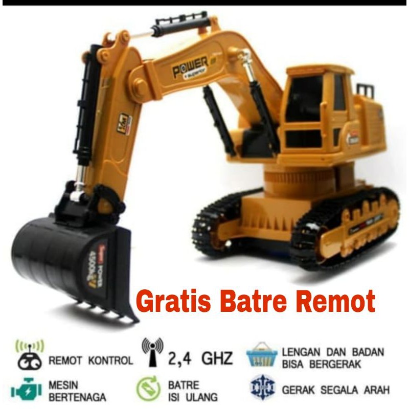 Mobil remot RC Excavator Bego Mainan Remote Control