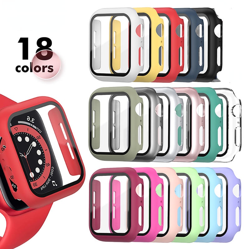 Case Pelindung Layar Bahan Kaca Matte Untuk Apple Watch T500 FT50 FT30 q99 U78 + T5 W34 F10 T55 T5s W55 M33 C200