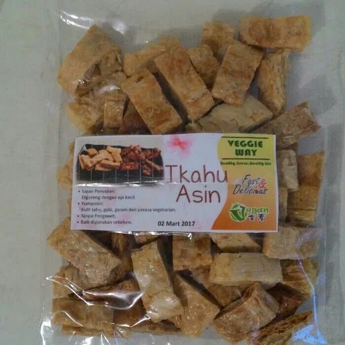 

asa457a Ikahu Asin , Ikan Asin Dari Kulit Tahu Vegan /Vegetarian Xa20X1