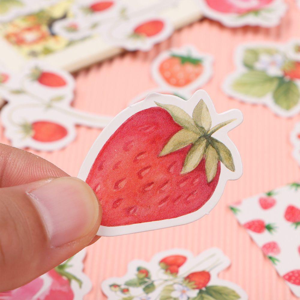 Populer Stiker Perekat Diri Keju DIY Rekening Tangan Strawberry