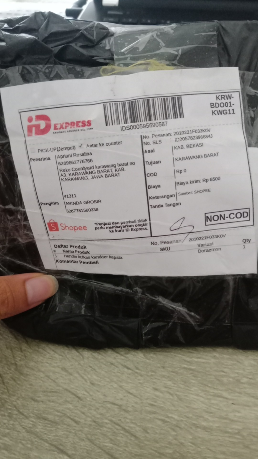 Handle Kulkas Karakter Kepala