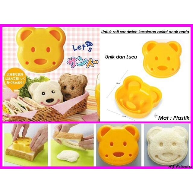 cetakan roti beruang