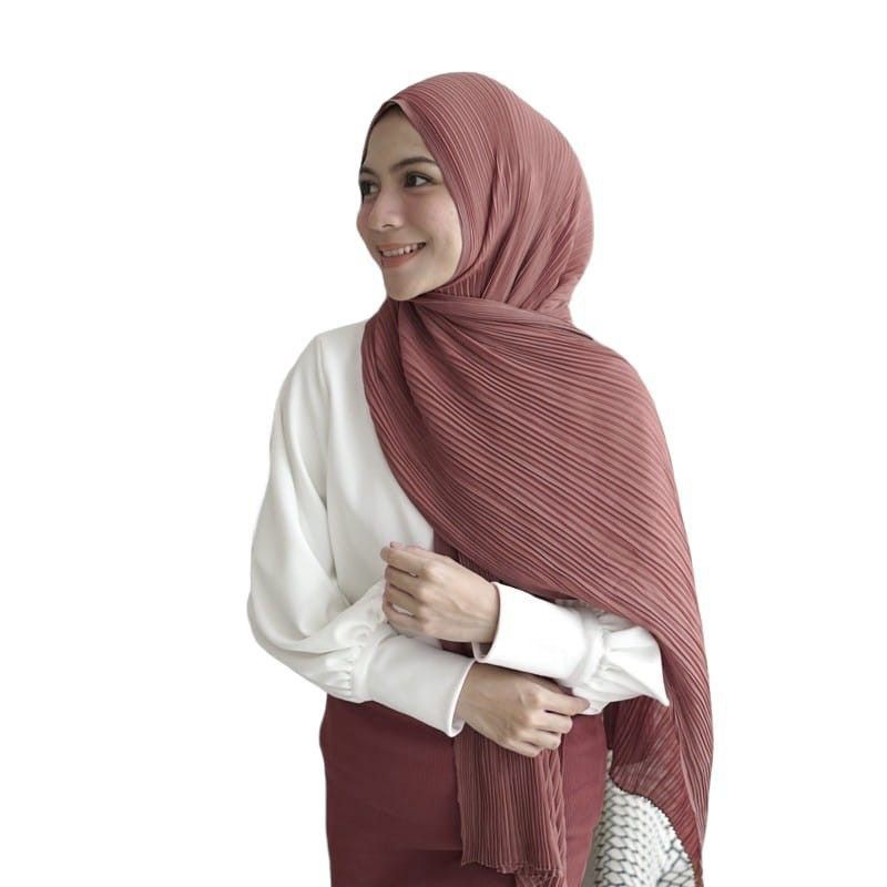 KERUDUNG PASHMINA HYGET PLISKET//KERUDUNG PANJANG HYGET