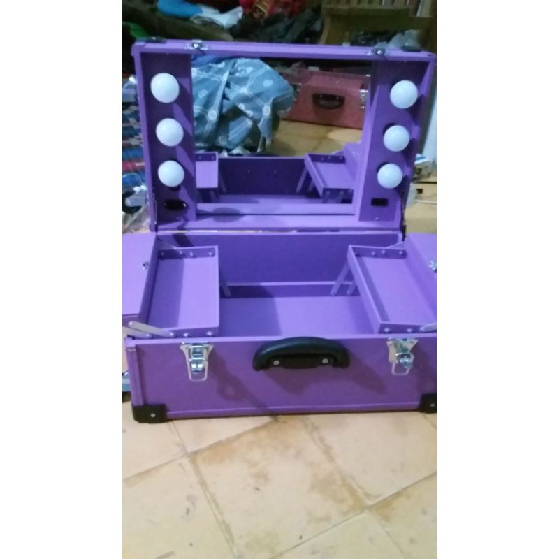 BEUATYCASE/BOK MAKE UP/KOPER MAKE UP 6 LAMPU