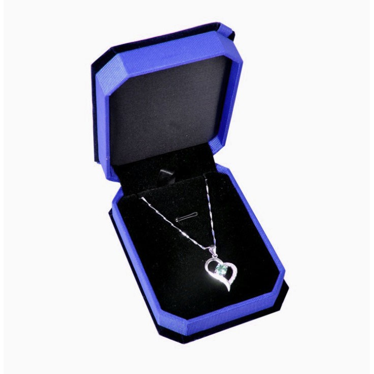 Kotak Tempat Perhiasan Kalung Liontin Jewelry Box Beludru Necklace Box Velvet Mewah Model Pita