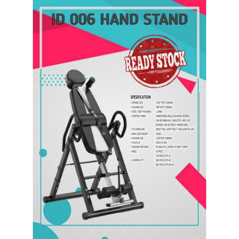 INVERSION TABLE/ID 006 HAND STAND/PENINGGI BADAN