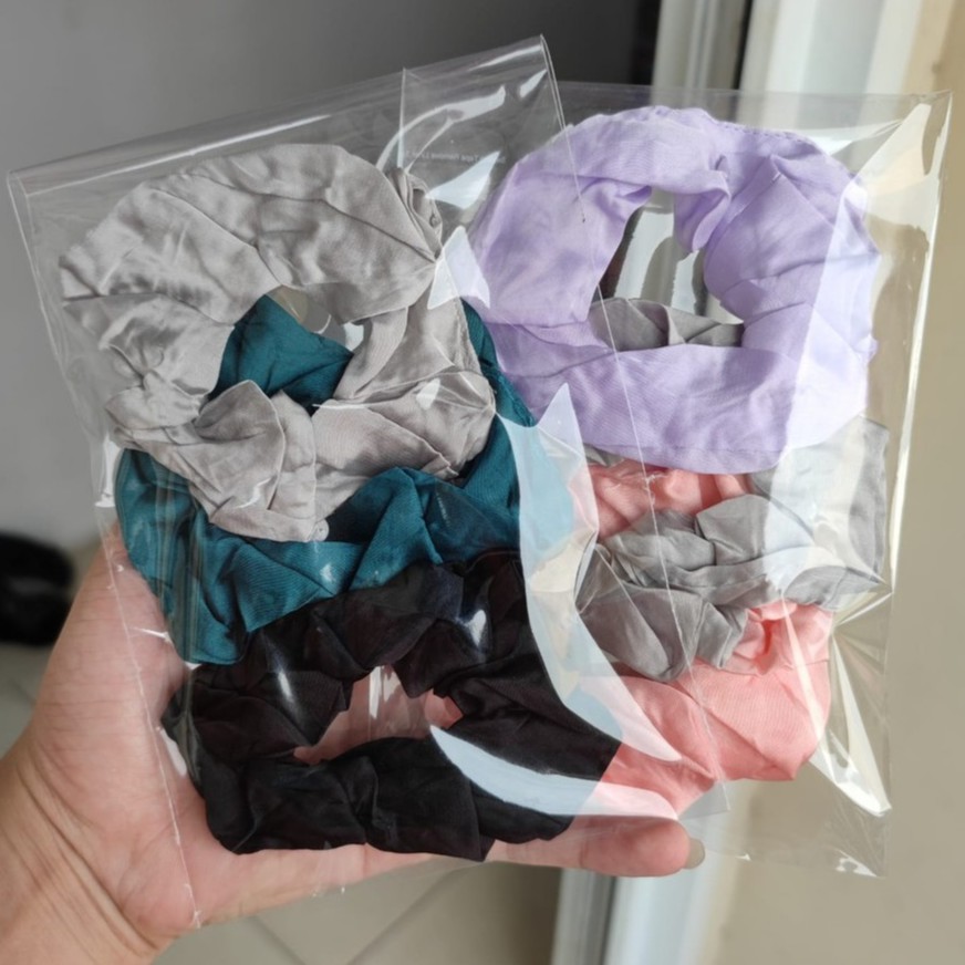 3Pcs/Set Scrunchie - Kunciran / Ikat Rambut Cepol Hijab / Jilbab Wanita [ Gratis Ongkir / Cod ]